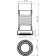 Aquant toilet corrugation, with release, d = 110 mm, l = 290-330 mm