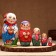 Matryoshka "Mom", 5 puppet, suite