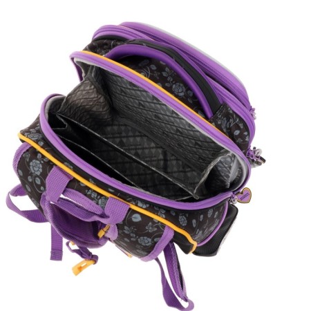 Frame backpack 35 x 28 x 15 cm, Across, filling: bag, pencil case, keychain, purple-10