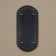 Donce for a bag, with legs, oval, 22 × 10 cm, black/silver color
