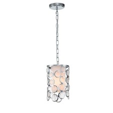 Suspended Indigo lamp, 13010/1p Nickel. 1x60W, E14, 200x200x335/1535 mm, white color