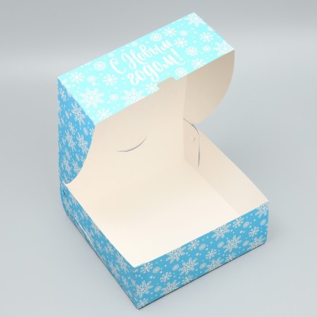 Folding box “Happy New Year!”, 25 x 25 x 10 cm, new year-3