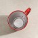 Glass mug, 340 ml, color red metallic