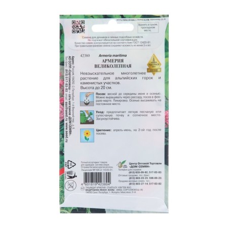 Flowers of Armeria "Great", 50 pcs-1