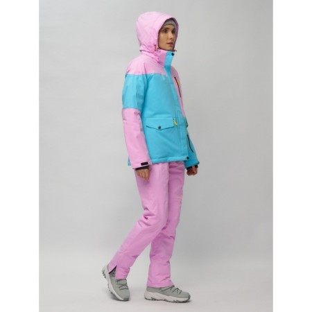 Ski suit, size 42, purple color-6