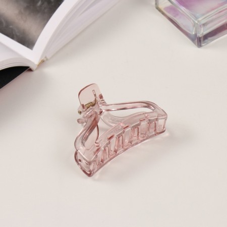 Hair crab "Florian" (set of 3 pcs) arc form, 6.5 and 4 cm, pink-1