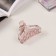 Hair crab "Florian" (set of 3 pcs) arc form, 6.5 and 4 cm, pink