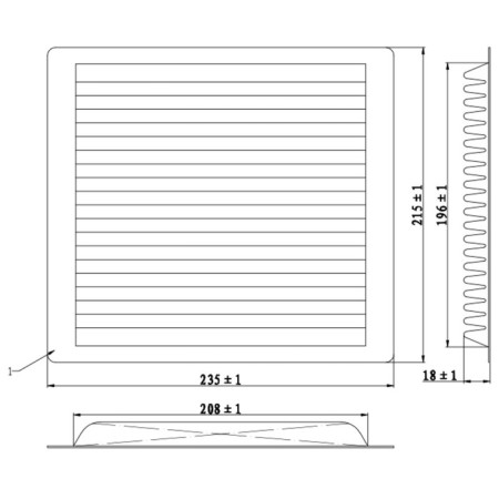 Salon filter Totachi TCA-163-1