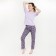 Women's set (T -shirt, trousers), lilac color, size 46