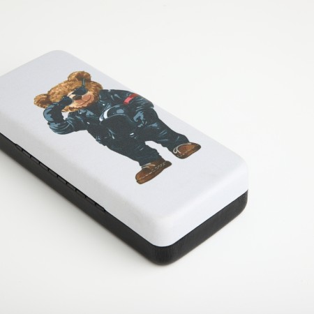 Case for glasses on the cracker, white color-2