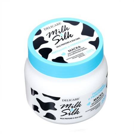 Маска для волос Delicare Milk&Silk питание и укрепление, 500 мл-1