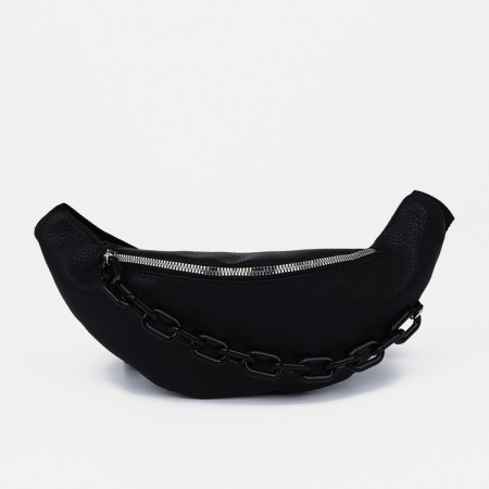 Lightning waist bag, black color-1