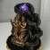 The desktop fountain from the network, the backlight "Radha and Krishna at the waterfall" bronze 20.5x20.5x28 cm