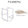 Coffee table "Energy Loft", 52 x 34 x 30 cm, white, oak Santana