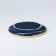 Ceramic dessert plate "Night Sky", D = 21 cm, blue color