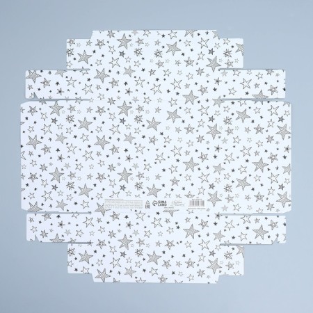 Gift box, packaging, “stars”, 23.5 x 20.5 x 5.5 cm-7