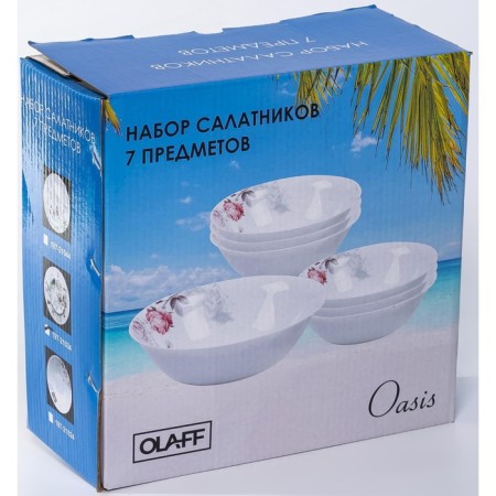 Set of salad bowls OlaFF "Adele", 7 pcs-3