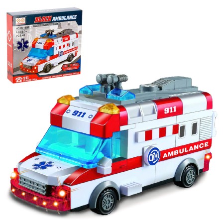 The designer “ambulance”, light and sound effects, drives, 48 ​​parts