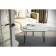 Journal table "Tet 450", 860 × 750 × 450 mm, color white concrete