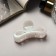 Hair crab "pearl" bend, 7 cm, white