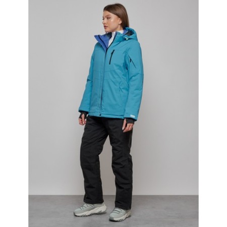 Ski suit female, size 48, blue color-1