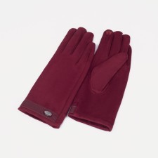 Female gloves, size 7.5, without insulation, burgundy color