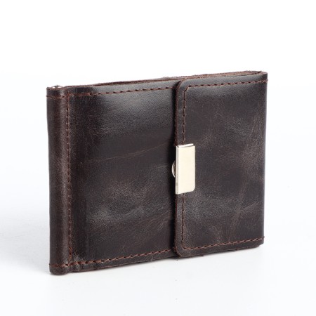 Building for bills on a button, for coins, for cards, brown color