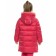 Coat for girls, height 116 cm, raspberry color