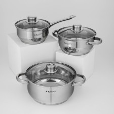 Gretta pan set, 3 subjects: pots 2.2 l, 4.2 l, bucket 1.6 l, capsule, induction