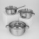 Gretta pan set, 3 subjects: pots 2.2 l, 4.2 l, bucket 1.6 l, capsule, induction