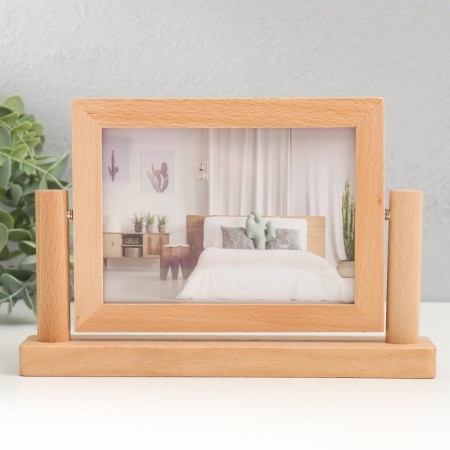 Photo frame in 2 photos 10x15 cm "Twist bilateral" beige 22x4.5x15 cm