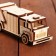 Wooden designer. Cross model "garbage truck"