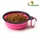 Silicone bowl, folding, 250 ml, 13 cm, pink 6253509