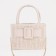 Bag Women's Tout with zipper, long chain, white color
