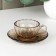 Tea steam glass "Smoke", 2 items: a cup 200 ml, a saucer