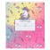 Notebook in a cage 18 sheets, 5 types of mix, cover coated cardboard, Minnie Mouse and unicorn