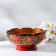 Salad bowl, carved, 15-16 × 7 cm, Khokhloma