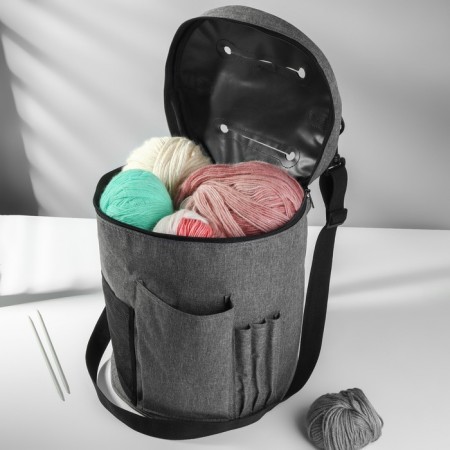 Futlar bag, with handles/pockets, d = 28 × 32 cm, color gray color-1
