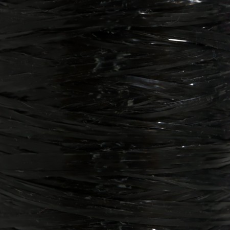 Yarn "for knitting washcloths" 100% polypropylene 300m/75 ± 10 g in the shape of a cylinder (black)-1