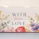 Capcake box, confectionery packaging, 6 cells "with warmth and love", 23 x 16 x 7.5 cm