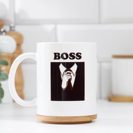 Sublimation mug "BOSS", with application