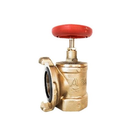 Fireplane valve "Apogee", corner 90 °, kpal 50, DU 50, 1.6 MPa, clutch/connecting head-1