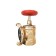 Fireplane valve "Apogee", corner 90 °, kpal 50, DU 50, 1.6 MPa, clutch/connecting head