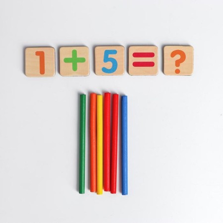 Developing set for account magnetic “numbers + sticks” 8x13x4 cm-3