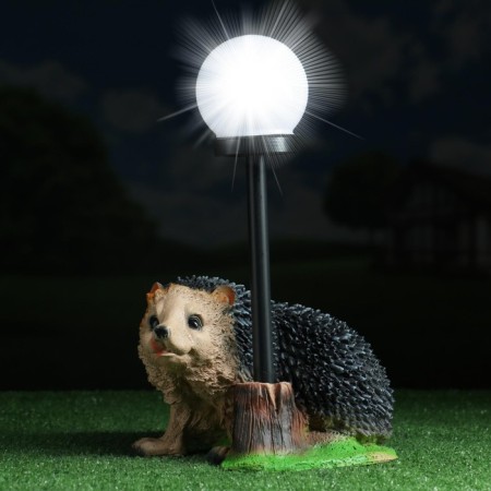 Garden Light "Hedgehog on legs with a lantern" 25 cm mix-9