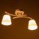 Valencia chandelier 2x60W E27 white 48x16.5x21cm