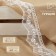 Lace on a grid, 40 mm × 11 ± 1 m, white color