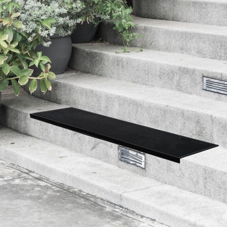 Rubber Step Step 25 × 75 cm, black color