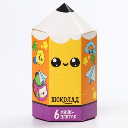 Gift chocolate, on September 1 "Back to School", (5 g x 6 pcs)-4