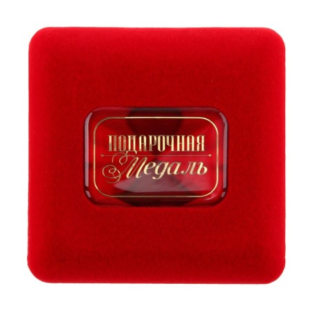Medal in the velvet box “Favorite Educator”, D = 7 cm.-5